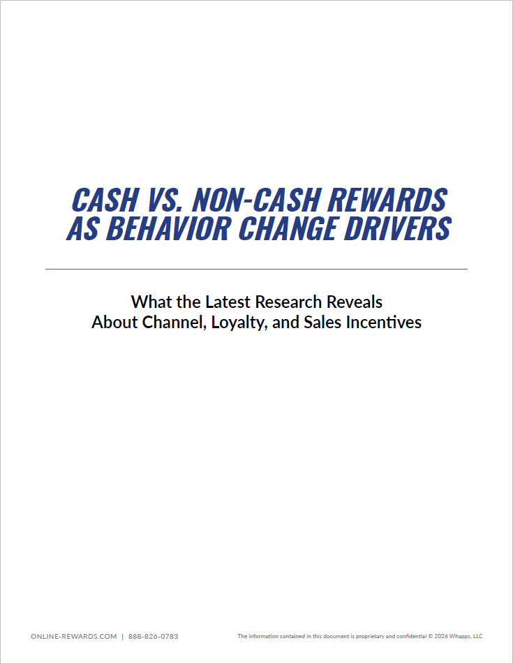 Online Rewards - Cash vs Non-Cash Rewards